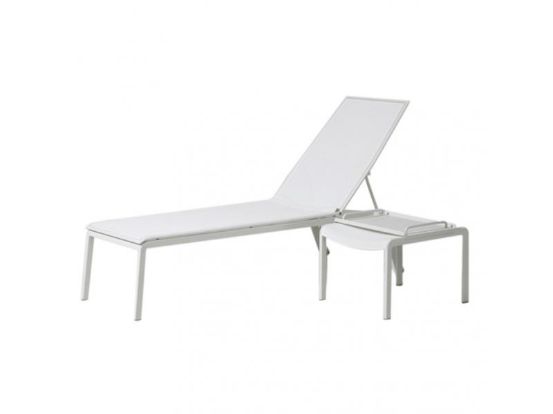 SKAT SUNLOUNGER WITH POLYESTER MESH