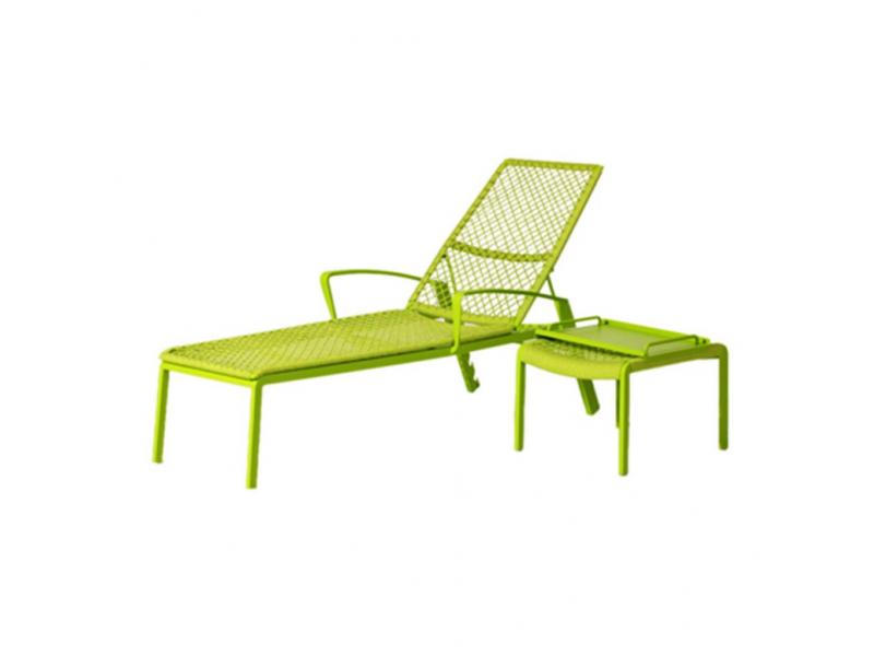 SKAT SUNLOUNGER WITH WOVEN PP JUTE